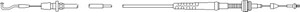 Gasskabel, SEAT TOLEDO I, VW GOLF II, JETTA II, PASSAT B3/B4, PASSAT B3/B4 Variant, 191 721 555, 3A1 721 555B