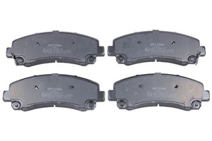 Bremseklosser sett, Foran, ISUZU D-MAX I, D-MAX II, D-MAX Flak/chassi I, D-MAX Flak/chassi II, MU-X SUV, 8-97947-466-0, 8-97947-571-0, 8