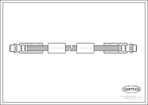 Bremseslange, Framaksel, VW PASSAT B5.5, PASSAT B5.5 Variant, 4D0611707H