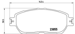 Bremseklosser sett, Framaksel, LEXUS ES, TOYOTA ALPHARD I, AVALON Sedan, CAMRY Sedan, PREVIA II, SIENNA, SOLARA Coupé, 0446504080, 04465