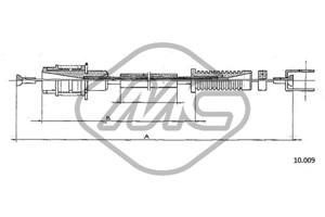 Gasskabel, CITROËN DYANE, 5491447S, 75514352