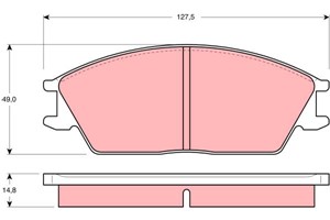 Bremseklosser sett, Framaksel, HYUNDAI PONY, PONY / EXCEL Sedan, S COUPE, STELLAR, 58101-24A00, 58101-32300, 58101-32310, 58101-32B00