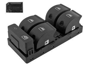 Bryter, vindusløfter, Foran venstre, Kjøretøydør, AUDI A3 Sportback, A6 Allroad C6, A6 C6, A6 C6 Avant, Q7, 8E0 959 851 5PR, 8E0 959 851