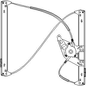 Vindusheis, Foran venstre, AUDI A6 C5, A6 C5 Avant, 4B0 837 461, 4B0 837 461A, 4B0 837 461C, MB339213, MB339214