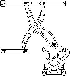 Vindusheis, Foran venstre, VW PASSAT B3/B4, PASSAT B3/B4 Variant, 357 837 401, 357 837 401B, 357 837 401C, 3A0 837 401B