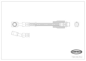 Bremseslange, Foran, OPEL MERIVA A Minibus, minivan, VAUXHALL MERIVA A, 5562245
