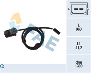 Sensor, hjulturtall, Bakaksel, Høyre bakaksel, AUDI A6 C4, A6 C4 Avant, A6 C5, A6 C5 Avant, 4B0 927 807, ALS-1287