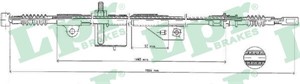 Kabel, parkeringsbremse, Venstre, NISSAN PRIMERA, PRIMERA Hatchback, PRIMERA Traveller, 365309F500