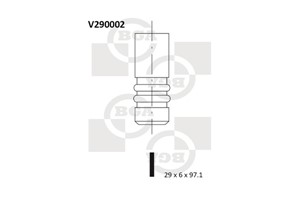 Innløpsventil, CHEVROLET,OPEL,SAAB,VAUXHALL, 4772380, 642165, 642168, 90502316, 90502319