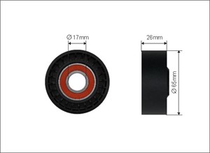 Strammerull, kilerem med ribber, NISSAN,RENAULT, 1195500QAG, 11955-00QAG, 11955BN701, 11955-BN701, 11955BN703, 11955-BN703, 82 00 048 48