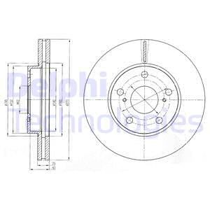Bremseskive, Framaksel, TOYOTA AURIS, AURIS Skåp/halvkombi, COROLLA Sedan, 43512-02180, 43512-02200, 43512-12690