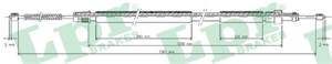 Kabel, parkeringsbremse, Bak, Høyre, PEUGEOT 306, 306 Halvkombi, 306 Skåp / kombi, 474598