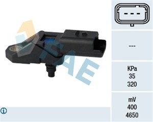 Sensor, sugerørtrykk, CITROËN,FIAT,FORD,LANCIA,LAND ROVER,PEUGEOT, 1427942, 1438809, 1588A122, 1920 LG, 1920.LG, 6G9Q-9F479-AB, 96.493.9