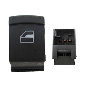 Bryter, vindusløfter, Bakre venstre, SKODA FABIA I, FABIA Combi I, FABIA Praktik I, FABIA Sedan I, 6Y0 959 855 01C, 6Y0 959 855