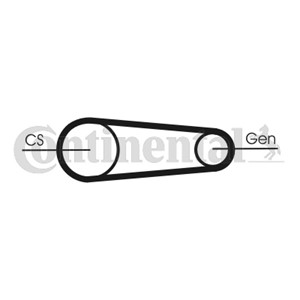 Kileribberemsett, AUDI,SEAT,SKODA,VW, 03L998037