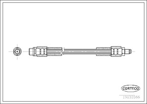 Bremseslange, Bak, Bakaksel, Hjulside, AUDI A8 D3, 4E0611775B, 4E0611775H