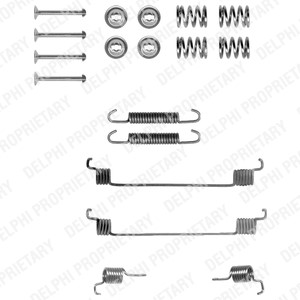 Tilbehørsett, bremsesko, Bakaksel, ABARTH,DACIA,FIAT,FORD,LANCIA,PEUGEOT,RENAULT,VW,YUGO, 4308.62, 7701 205 756, 77362611