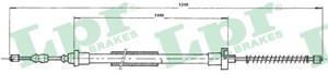 Kabel, parkeringsbremse, Høyre, Venstre, PEUGEOT 106 I, 106 Van Skåp/halvkombi II, 474589