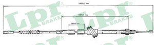 Kabel, parkeringsbremse, Høyre, Venstre, AUDI 100 C4 Avant, 100 C4 Sedan, 4A0609721F