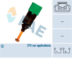 Bremselysbryter, CITROËN,FIAT,LANCIA,PEUGEOT, 11 31 0 150 574, 11 31 7 504 440, 16.064.804.80, 4534.48, 4534.63, 4534.65, 9150103780, 96
