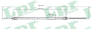 Kabel, parkeringsbremse, Bak, Høyre, Venstre, RENAULT MEGANE I, MEGANE Cabriolet I, MEGANE Classic I, MEGANE Grandtour I, 7700420314, 77