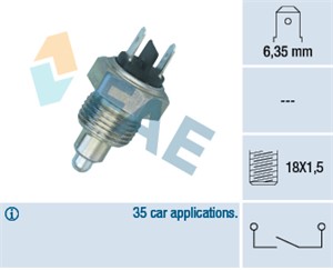 Bryter, ryggelys, VW GOLF I, GOLF Cabriolet I, LT 28-35 Buss I, LT 28-35 Skåp I, LT 40-55 Skåp I, SCIROCCO, 004 941 521