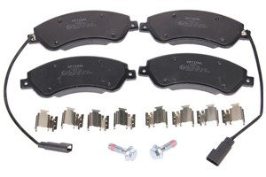 Bremseklosser sett, Foran, FORD TRANSIT Buss, TRANSIT Flak/chassi, TRANSIT Skåp, TRANSIT TOURNEO Buss, 1371403, 1433954, 1554523, 156002
