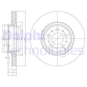 Bremseskive, Framaksel, VOLVO S60 I, S80 I, V70 I, V70 II, 9475266