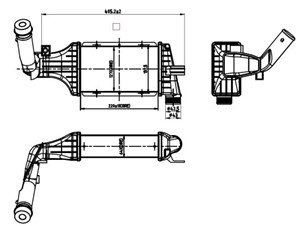 Ladeluftkjøler, OPEL,VAUXHALL, 1302114, 24436438, 6302052, 93170666, 93175282, 95512979