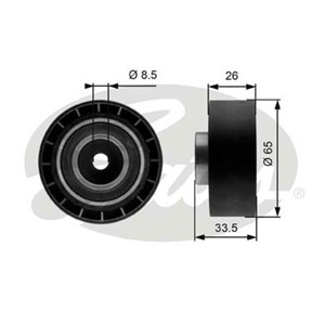 Strammerull, kilerem med ribber, LOTUS,MG,ROVER, A111E6410F, CDU2049, CDU3380, PQR10028