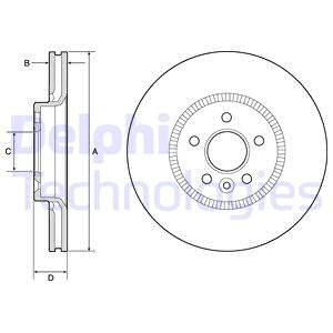 Bremseskive, Framaksel, FORD MONDEO Turnier V, 5202200, DG9C1125CC