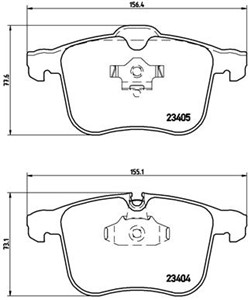 Bremseklosser sett, Framaksel, CADILLAC,OPEL,SAAB,VAUXHALL, 1604138, 93166941, 93188113, 93190340