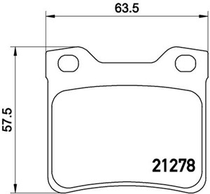 Bremseklosser sett, Bakaksel, PEUGEOT 406, 406 Break, 406 Coupé, 607, 1611456880, 1617253280, 425130, 425208, 425266, E172198, E172223,