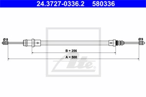 Kabel, parkeringsbremse, Foran, CITROËN,FIAT,LANCIA,PEUGEOT, 1472957080, 4745 E9