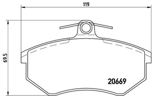 Bremseklosser sett, Framaksel, AUDI,VW, 357698151, 431698151D, 431698151F, 431698151G, 440615116A, 440698151A, 443698151, 443698151A, 44
