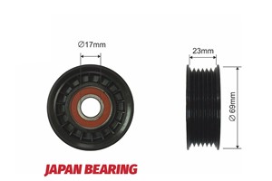 Strammerull, kilerem med ribber, FORD,MAZDA,VOLVO, 1251661, 1315781, 30684344, 31493378, 3M5Q 6A228 AD, 3M5Q 6A228 AE, LF50-15-980, LF50