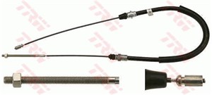 Kabel, parkeringsbremse, Bak, Bakre venstre, Venstre, PEUGEOT 405 I, 405 II, 405 Break I, 405 Break II, 4745 75