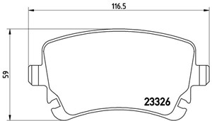 Bremseklosser sett, Bakaksel, AUDI,VW, 4B3698451, 4B3698451A, 4E4698451, 4E4698451A, 4F0698451, 4F0698451F, 4F0698451H, 7H0698451A, 8E06