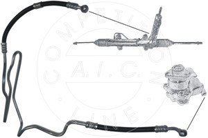 Hydraulikkslange, styring, Fra hydraulikkpumpe til styresnekke, AUDI,SEAT,SKODA,VW, 1J0 422 893DD