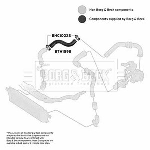 Ladeluftslange, Bak, Foran, Høyre, Øvre, NISSAN QASHQAI / QASHQAI +2 I, QASHQAI SUV II, 14463JD56A