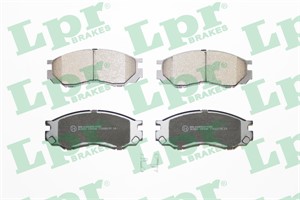 Bremseklosser sett, Framaksel, MITSUBISHI L 300 Flak/chassi III, L200, L400 Buss, L400 Skåp, MR389547, X3511009