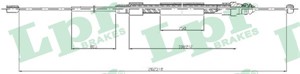 Kabel, parkeringsbremse, Bak, Høyre, Venstre, RENAULT MEGANE II, 8200247041