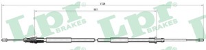 Kabel, parkeringsbremse, Bak, Høyre, Venstre, CITROËN C2, C2 ENTERPRISE, PEUGEOT 1007, 4745W4, 474616, 9639346180