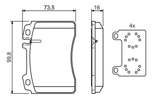 Bremseklosser sett, Framaksel, MERCEDES-BENZ, 002 420 19 20, 002 420 37 20, A 002 420 19 20, A 002 420 37 20