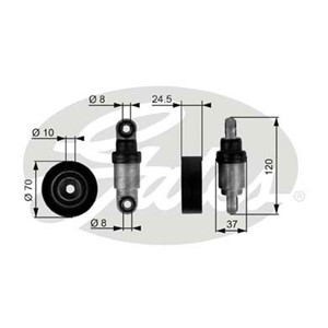Strammerull, kilerem med ribber, BMW 3 [E36], 3 Cabriolet [E36], 3 Compact [E36], 3 Coupé [E36], 5 [E34], 5 Touring [E34], 11281247051,