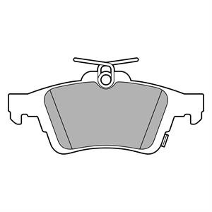 Bremseklosser sett, Bakaksel, FORD FOCUS III, 1936698, 2019129, G1FY2M008AB, G1FY2M008AC