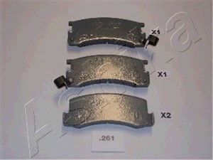 Bremseklosser sett, Bakaksel, TOYOTA CELICA Coupé, CRESSIDA Sedan, 0446614140, 04492-14070