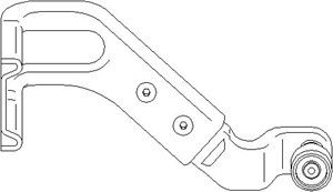 Rulleføring, skyvedør, Høyre nede, MERCEDES-BENZ,VW, 2D1 843 398, 2D1 843 398A, 901 760 01 28, A901 760 01 28