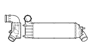 Ladeluftkjøler, CITROËN C8, C8 Van, FIAT ULYSSE, LANCIA PHEDRA, PEUGEOT 807, 807 Van, 0384G0, 1489396080, 1490942080, 8Z0 611 707 B, 8Z0