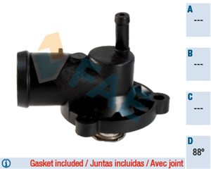 Termostat, kjølemiddel, SKODA,VW, 007 072 211 A, 047 121 111 D, 047 121 111 E, 047 121 111 P, 047 121 111 Q